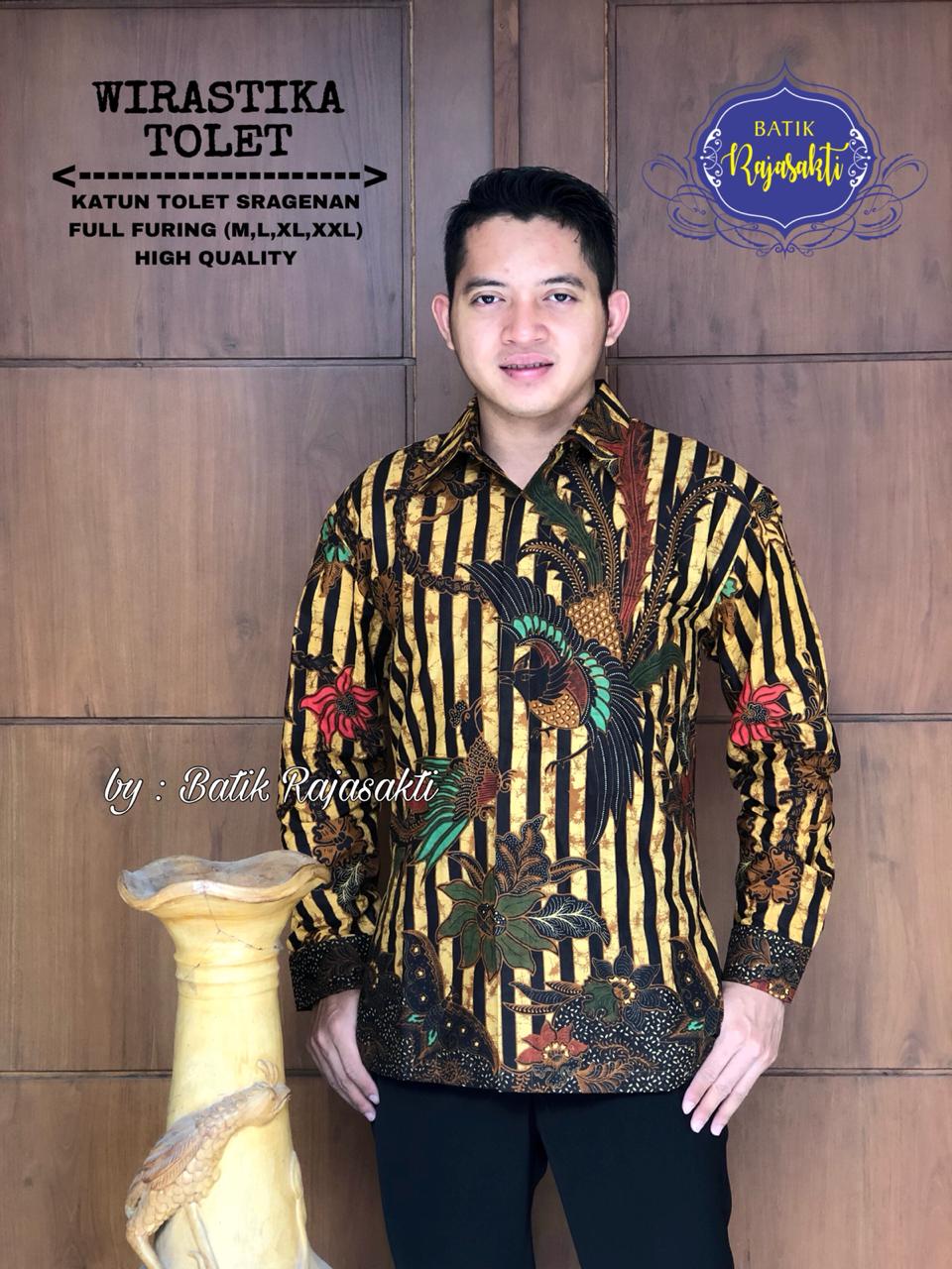 cover-WIRASTIKA TOLET Kemeja Batik Pria Solo Lengan PANJANG Lapis Furing BY RAJASAKTI-1