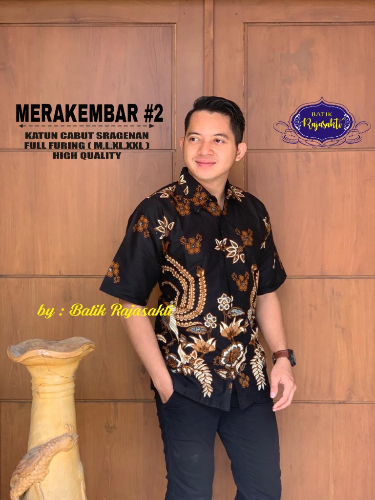 cover-MERAK KEMBAR 2 Kemeja Batik Pria Solo Lengan PENDEK Lapis Furing BY RAJASAKTI-1