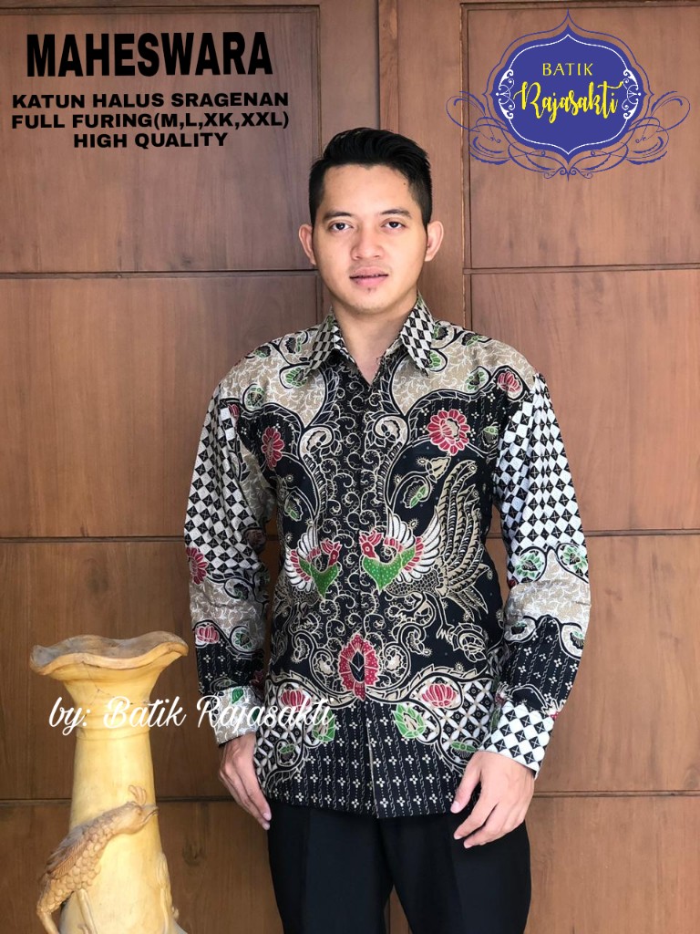 cover-MAHESWARA Kemeja Batik Pria Solo Lengan PANJANG Lapis Furing BY RAJASAKTI-1
