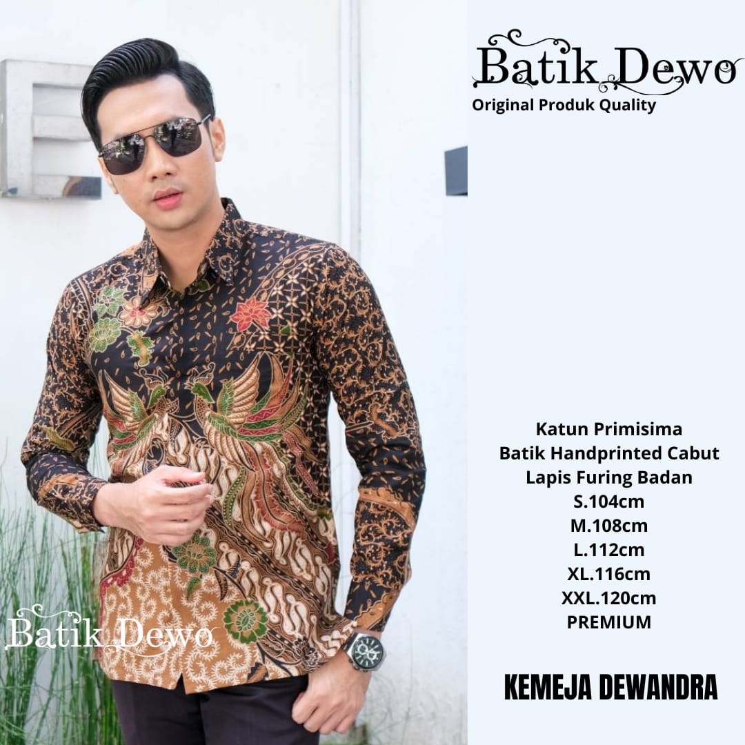 cover-DEWANDRA Kemeja Batik Pria Solo Lengan PANJANG Lapis Furing BY DEWO-1