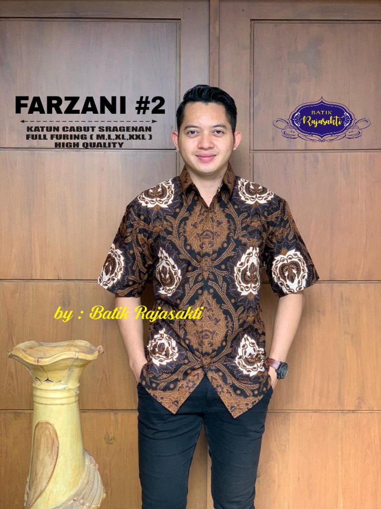 cover-FARZANI 2 Kemeja Batik Pria Solo Lengan Pendek Lapis Furing BY RAJASAKTI-1