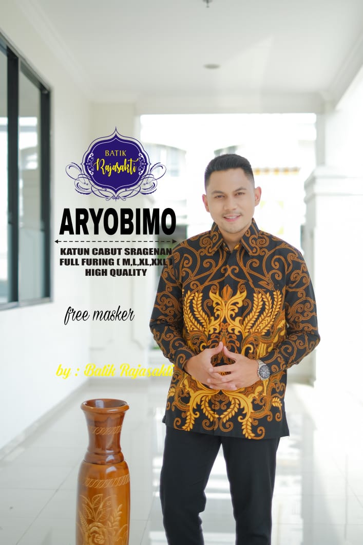 cover-ARYO BIMO Kemeja Batik Pria Solo Lengan Panjang Lapis Furing BY RAJASAKTI-1