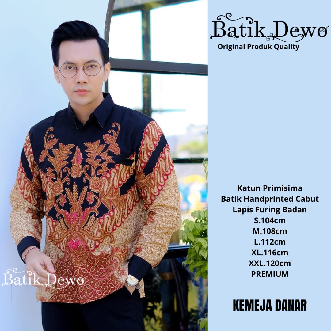 cover-DANAR Kemeja Batik Pria Solo Lengan Panjang Lapis Furing BY DEWO-1