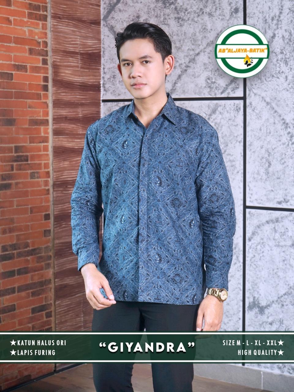 cover-GIYANDRA Kemeja Batik Pria Solo Lengan Panjang Lapis Furing By Aljaya-1
