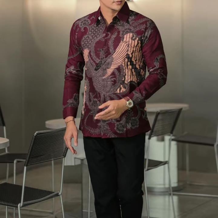 cover-PARANG TRUNTUM ABANG Kemeja Batik Pria Solo Lengan Panjang Lapis Furing By BATIKSOLOAMANAH-1