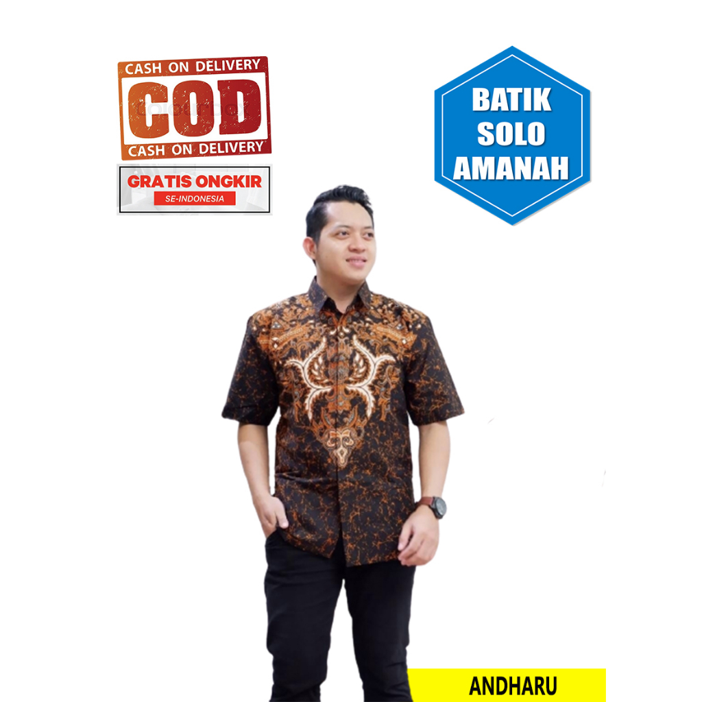 cover-ANDARU Kemeja Batik Pria Solo Lengan Pendek Lapis Furing By BATIKSOLOAMANAH-1