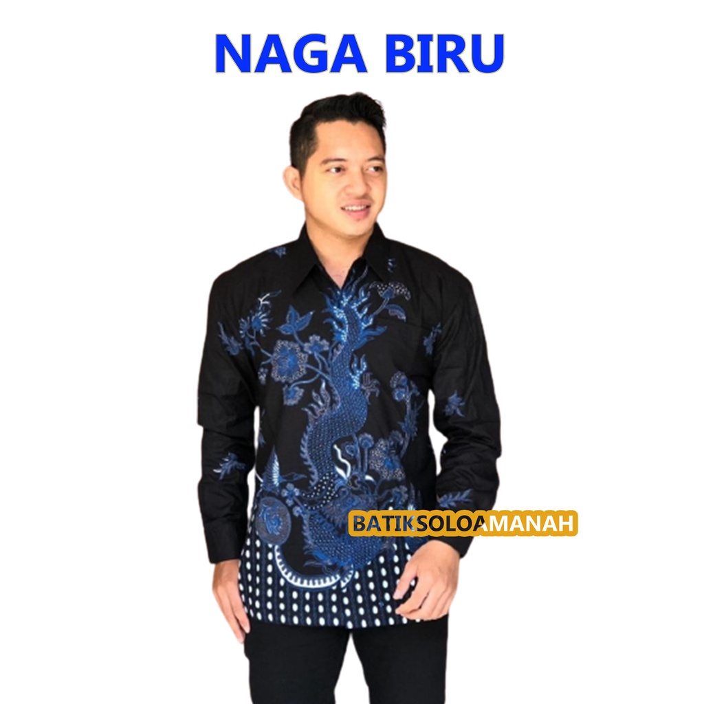cover-NAGA BIRU Kemeja Batik Pria Solo Lengan Panjang Lapis Furing By BATIKSOLOAMANAH-1