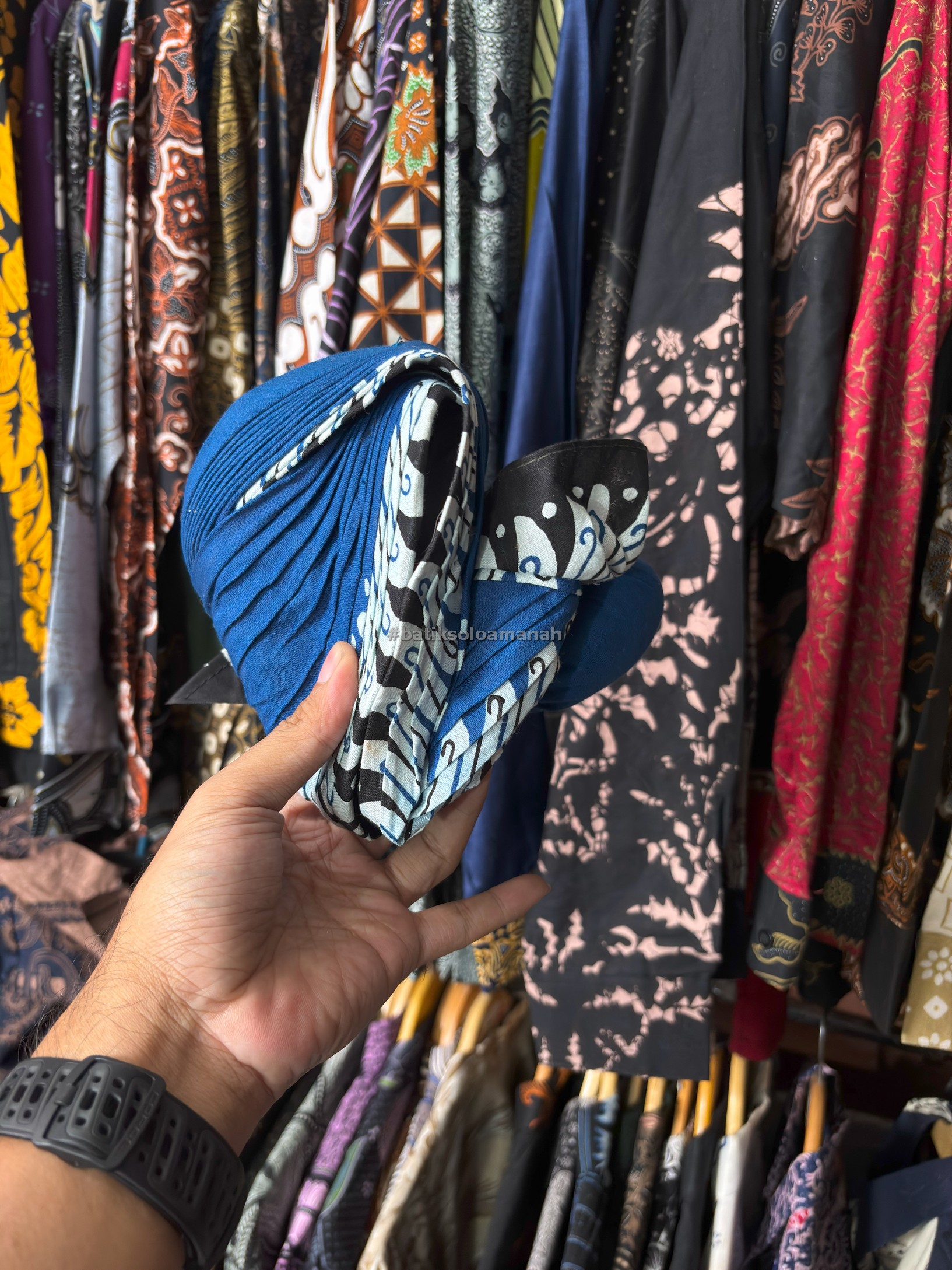 img-BLANGKON JOGJA ALUSAN SAMURAI BIRU BISA DILIPAT-5